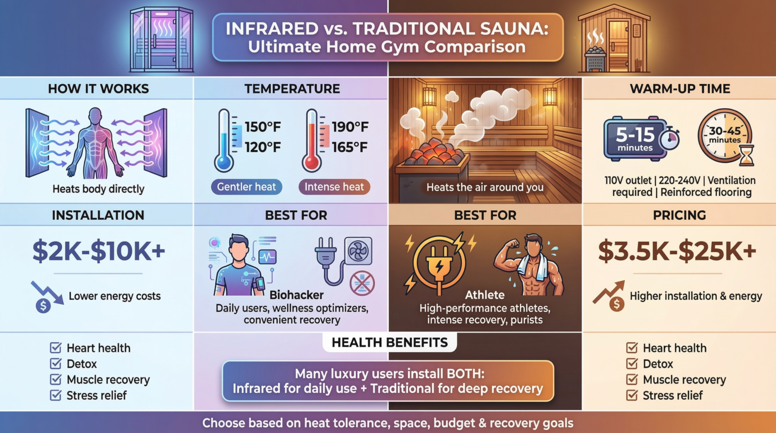 Infrared vs. Traditional Saunas: Which Is Better for Your Home Gym ...